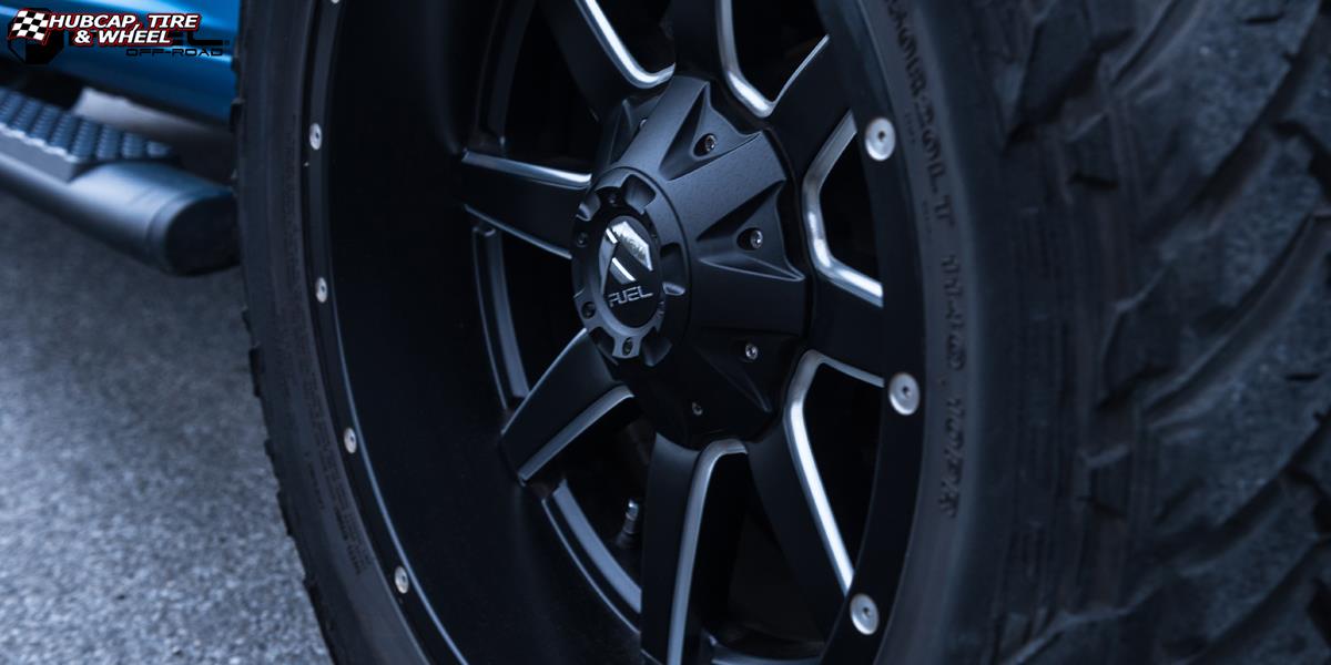 vehicle gallery/dodge ram 1500 fuel maverick d538 20X10  Black & Milled wheels and rims